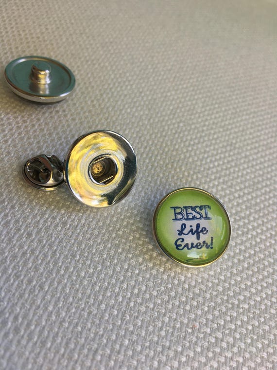 Interchangeable Snap Button Lapel Pin EXCLUDES Snap | Etsy