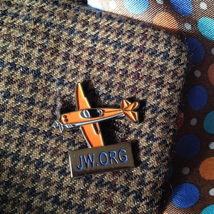 Caleb Airplane JW.ORG Lapel Pin [LOT of 1]