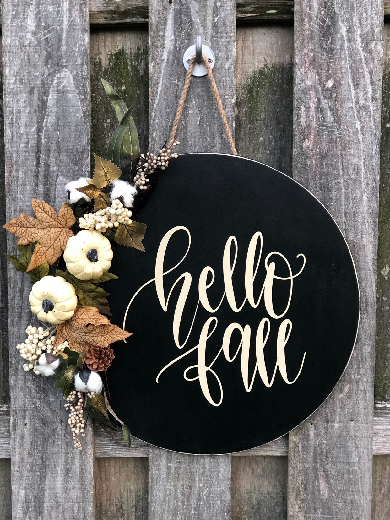 Round Door Hanger Door Hanger Door Decor Door Sign Hello Etsy Singapore