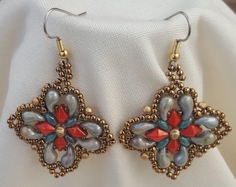 Kompass Rose Ohrringe