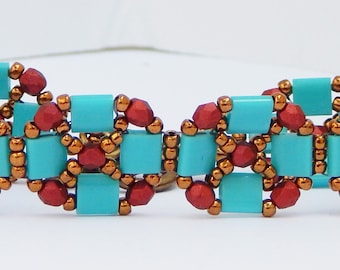 Tila Squares Bracelet Tutorial