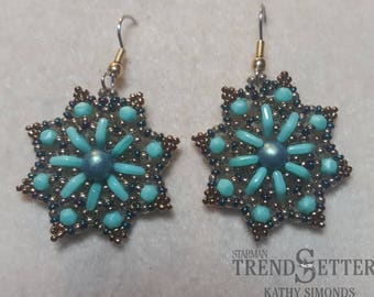 Diamant-Schneeflocken-Ohrringe Anleitung