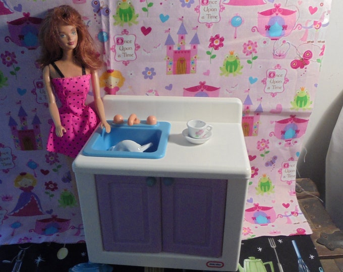 Little Tikes Barbie Doll House-barbie Size Furniture Kitchen - Etsy