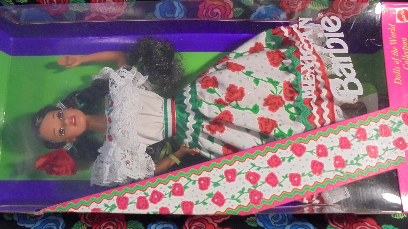 Mexico Barbie Dolls of the World Collector Edition Vintage 1995 Christmas Gift NBRFB 14449 China