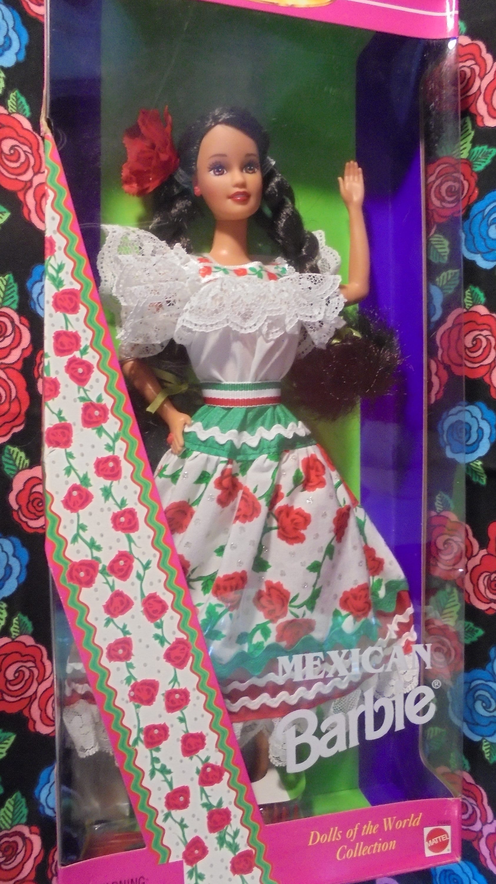 Mexico Barbie Dolls of the World Collector Edition Vintage 1995 Christmas Gift NBRFB 14449 China