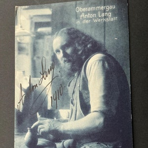 Antique 1910 Signed Anton Lang Postcard