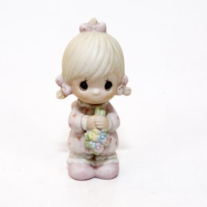 Precious Moments Flower Girl Figurine Ceramic Wedding 1983 Vintage 2835