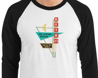 Raglan overhemd met 3/4 mouwen