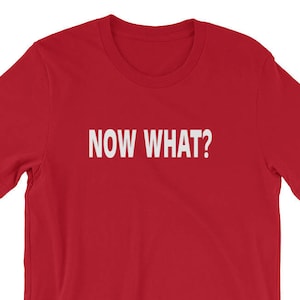 Now What? Short-Sleeve Unisex T-Shirt, 10 Colors Available