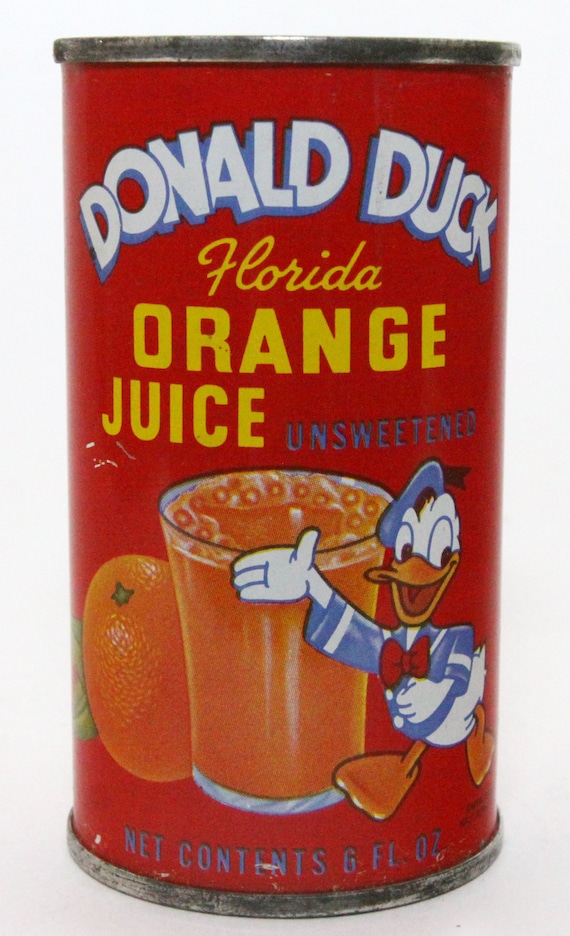 ヴィンテージ 1970年代 ドナルドダック 6液量オンス オレンジジュース