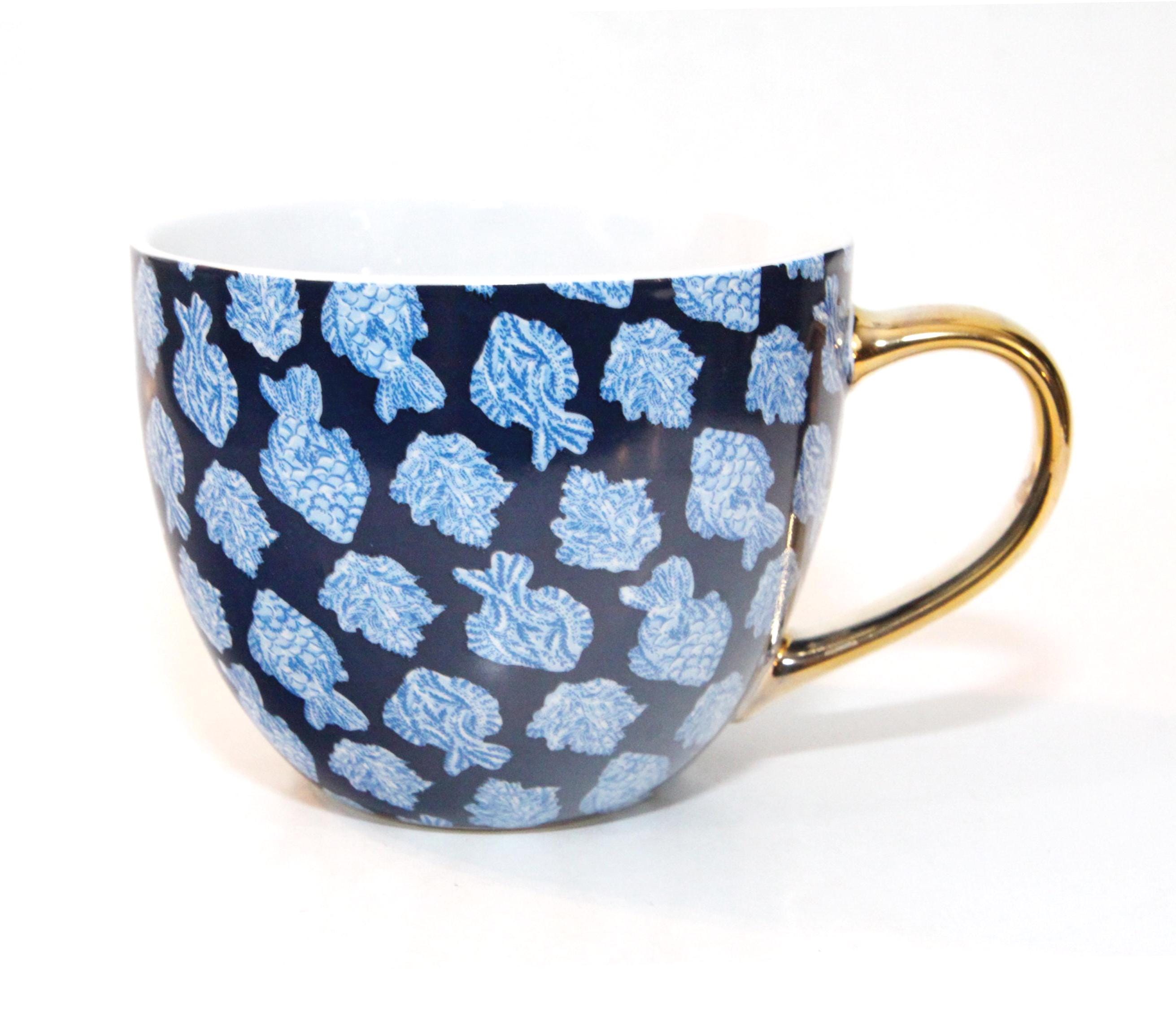 12 Ounce Floral Mug - Etsy