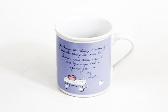 Flavia Weedn Cup Mug by Papel, A Place In My Heart, Lavender, Vintage, Mint Flavia Weedn Cup Mug by Papel, A Place In My Heart, Lavender, Vintage, Mint