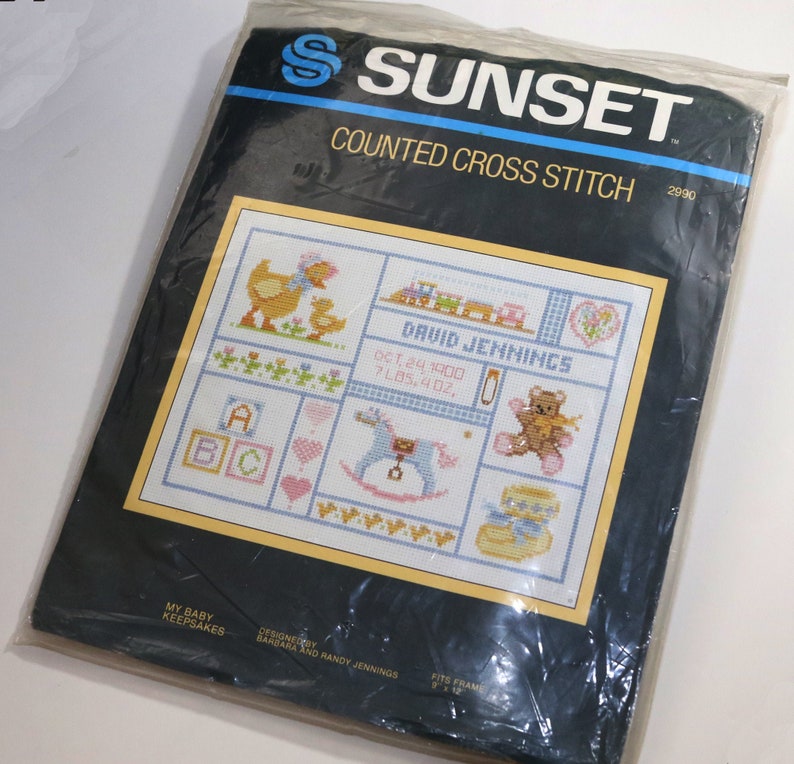 Sunset Counted Cross Stitch Kit My Baby Keepsakes 2990 Sealed Etsy