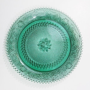 Indiana glazen tiaraschaal VS Chantilly-glas depressieglas 12&quot; diam VTG