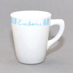 Embers Restaurant Ware Mug Sterling Vitrified China USA Logo Vintage Retro