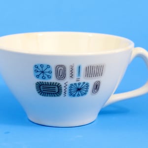Canonsburg Temporama China Cup/Mug, Mid Century Atomic Starburst Vintage, EUC