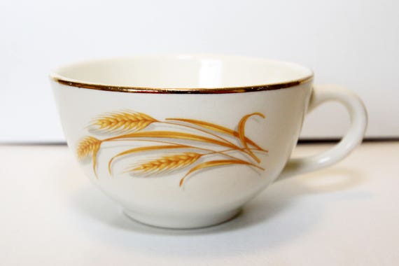 Homer Laughlin Golden Wheat 6/" Saucer 22k Gold