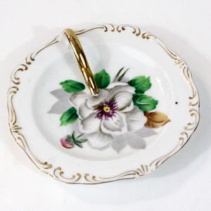 Rossetti Schmuckstück Teller Ring Teller besetzt Japan Bone China Vintage Floral 15,2 cm