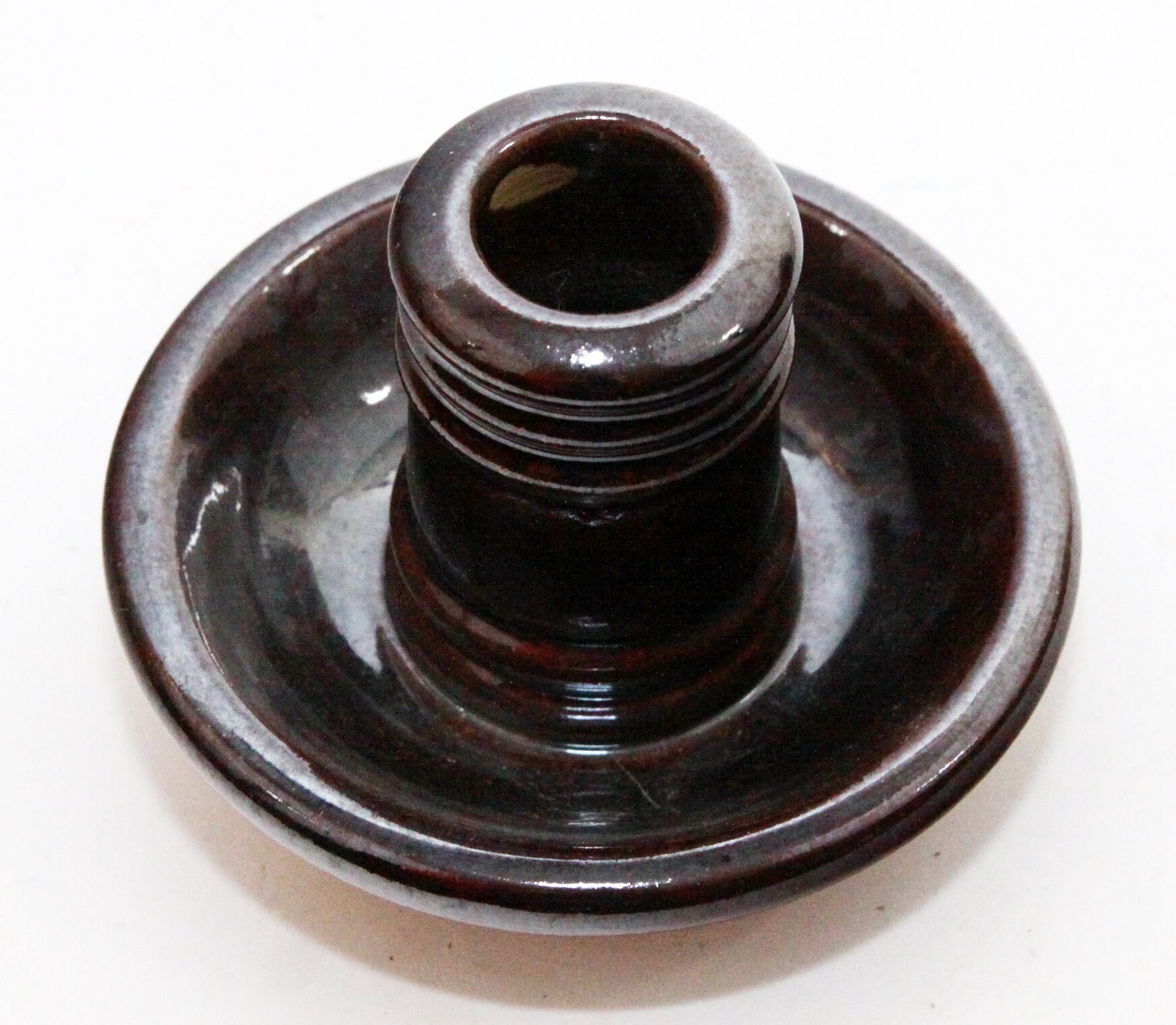 Greenfield Village Pottery Single Candle Holder Candle 4 Etsy