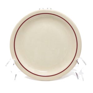 Plato de porcelana Syracuse Iroquois Restaurant Ware de 6.5" color marrón rojizo oscuro O-4