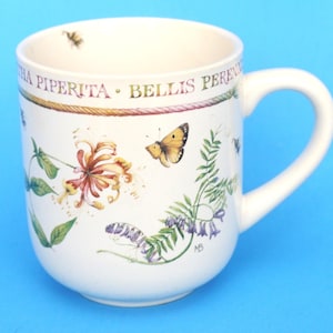 Marjolein Bastin Wildflower Meadow Ceramic Mug Cup 9 oz Vintage