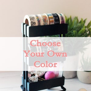 Custom Color Mini Utility Cart - Desk Organizer Accessory - Planner Accessories - 3D Printed - Mini Storage Cart - Washi Tape Storage
