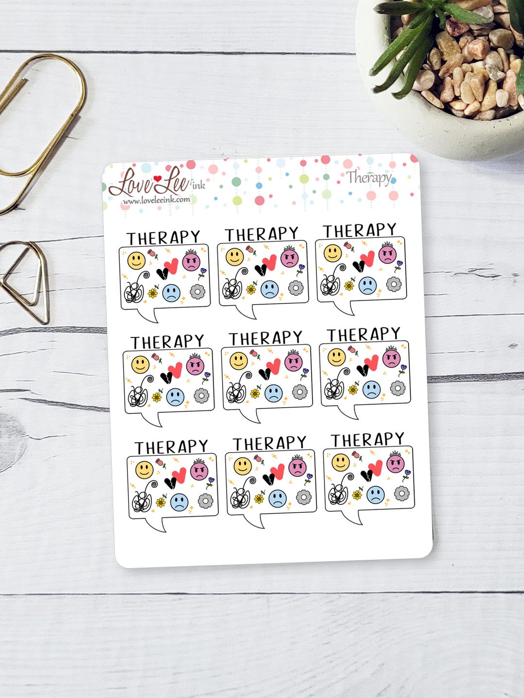 Therapy Planner Stickers: Hand-drawn Mental Health Stickers - Etsy