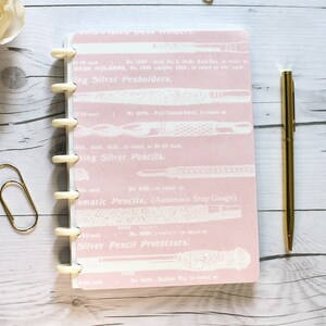 Handmade B6 Undated Disc Bound Planner: Monthly & Weekly Layouts - Vintage Style