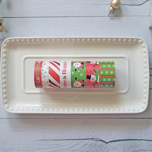 Christmas Washi Sample Set - 24&quot; Samples of 7 Patterns - Recollections - &quot;Happy Holly Days&quot;