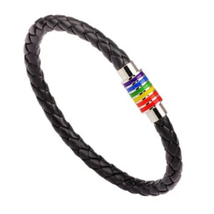 Pride Leather Bracelet(Black)