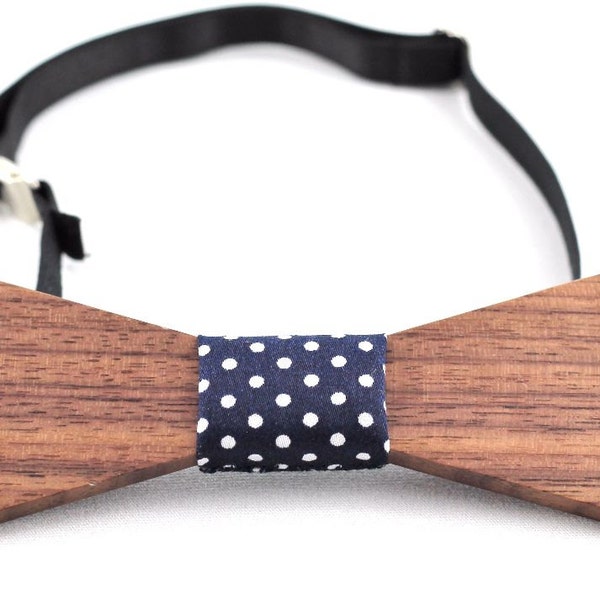 Walnut Wood Bow Tie