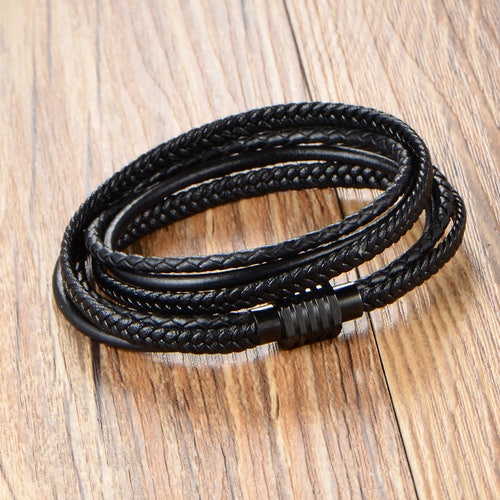 Leather Wrap Bracelets for Women Leather Cord Wrap Bracelet - Etsy