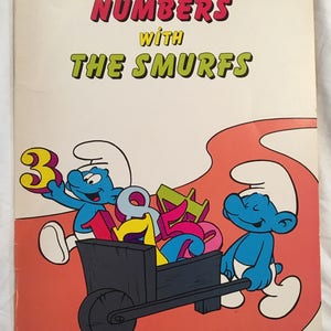 Vintage Smurfs Colouring  Book. 1980