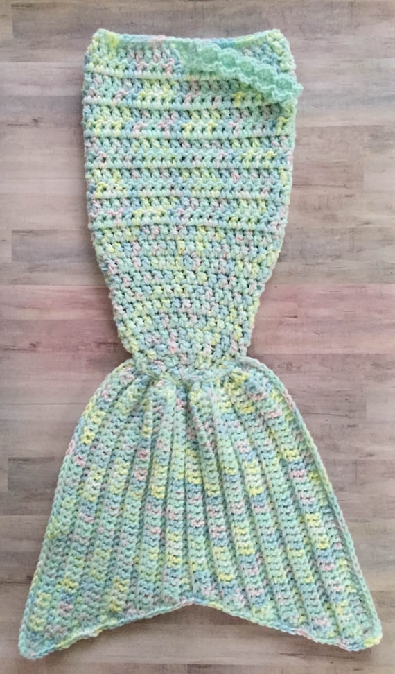 Newborn Mermaid Sack with Matching headband