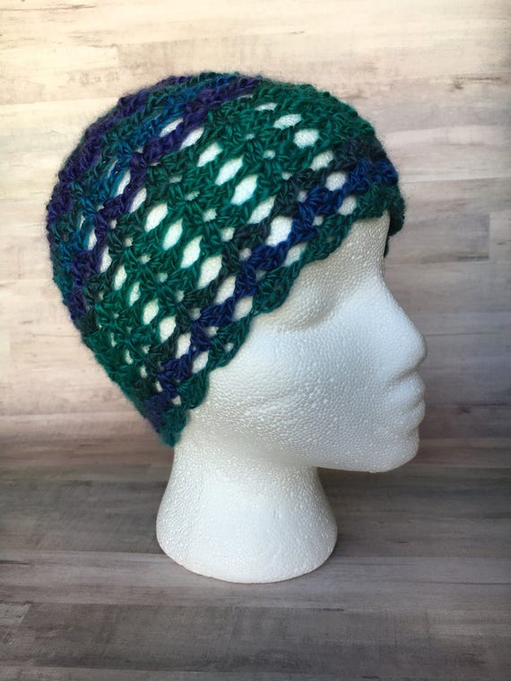 Ladies shell stitch chemo hat
