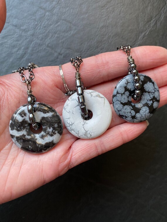 Gemstone 2024 donut pendants