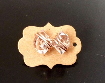 Herkimer Diamond Earring Studs