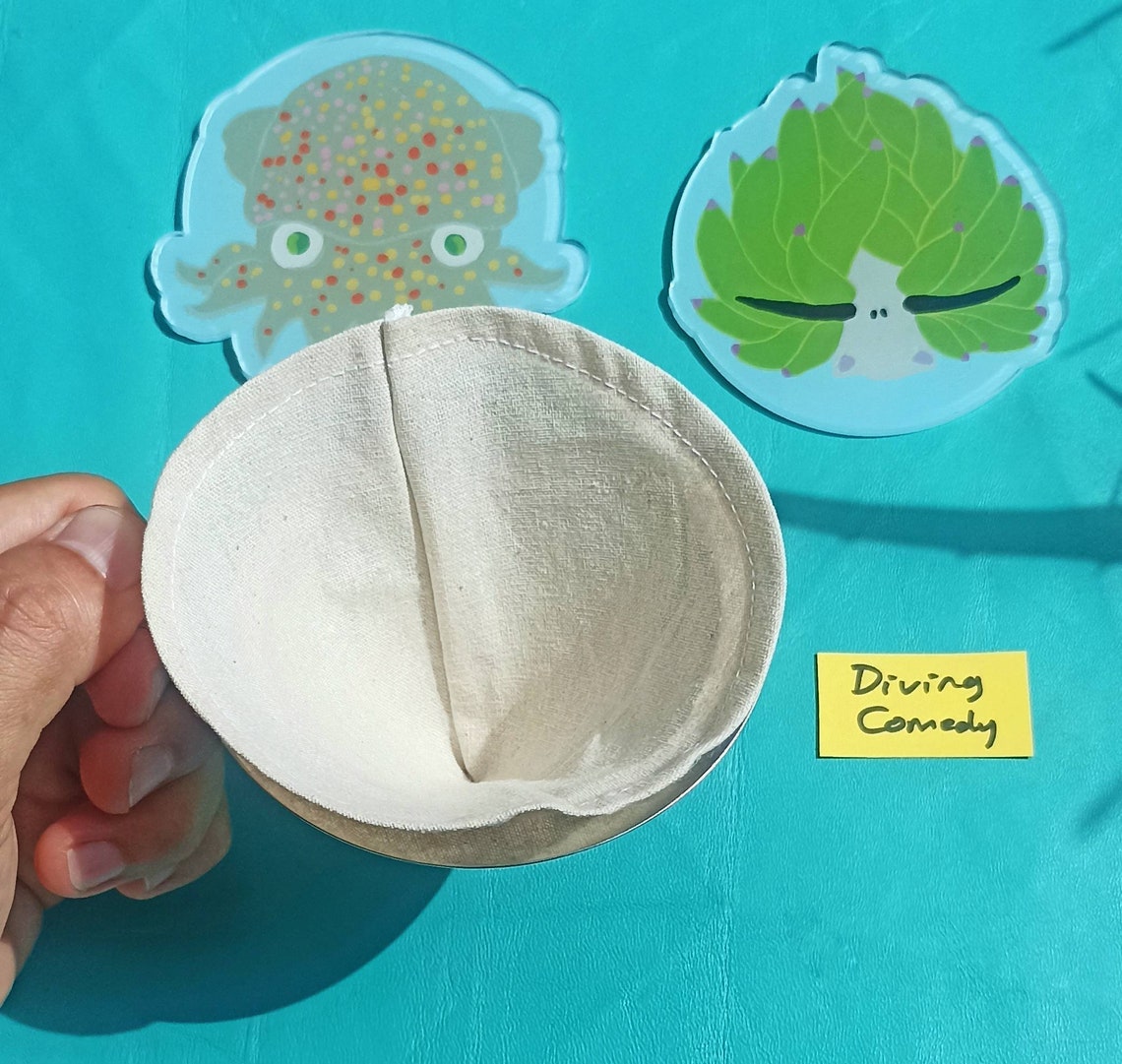 Set 2 Reusable Coffee Filter Unbleached Cotton Fabric Cotton Etsy