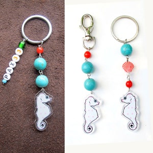 Gift for her Modern Keychain Modern Zipper Pull Unique Keychain Pop Art Keychain Women/'s Keychain Pop art Zipper Pull