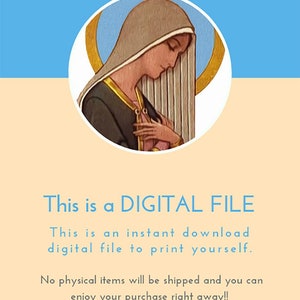 Miraculous Medal Catholic Printable Sticker Sheet, Virgin Mary Sticker ...