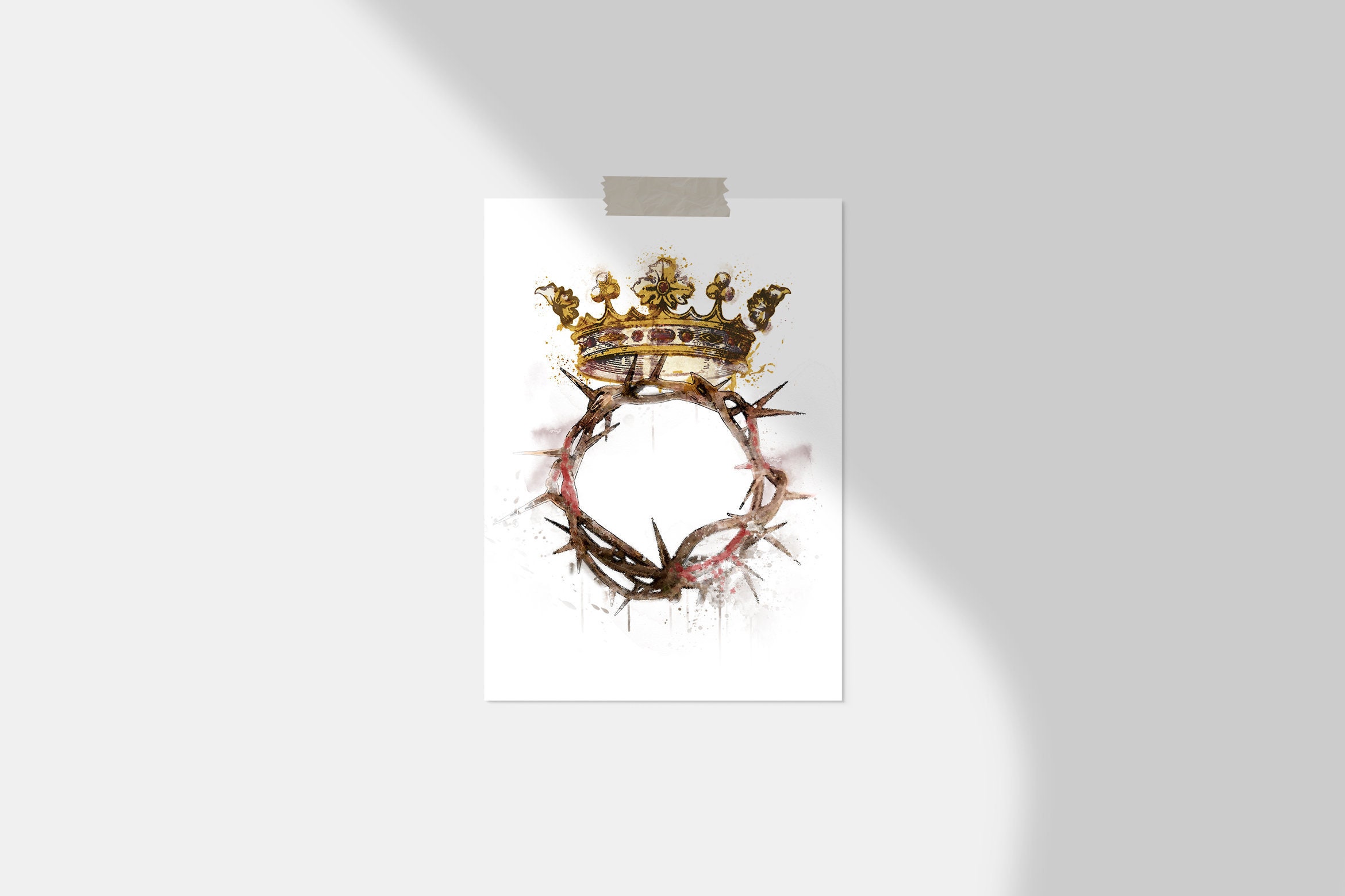 Crown of Thorns Printable Poster Size 20x30 Image Christ the | Etsy