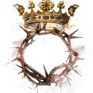 Crown of Thorns Printable Poster Size 20x30 Image, Christ the King ...