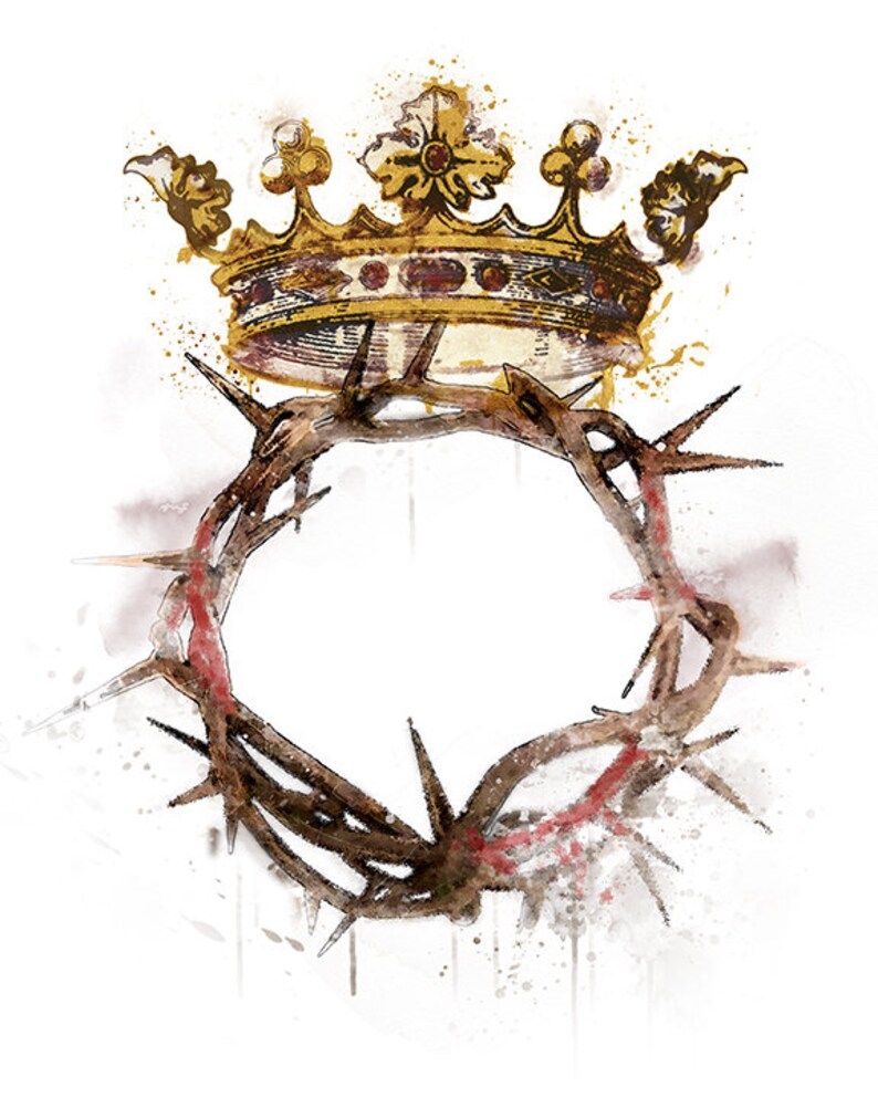 Crown of Thorns Printable Image Christ the King Devotional - Etsy Polska