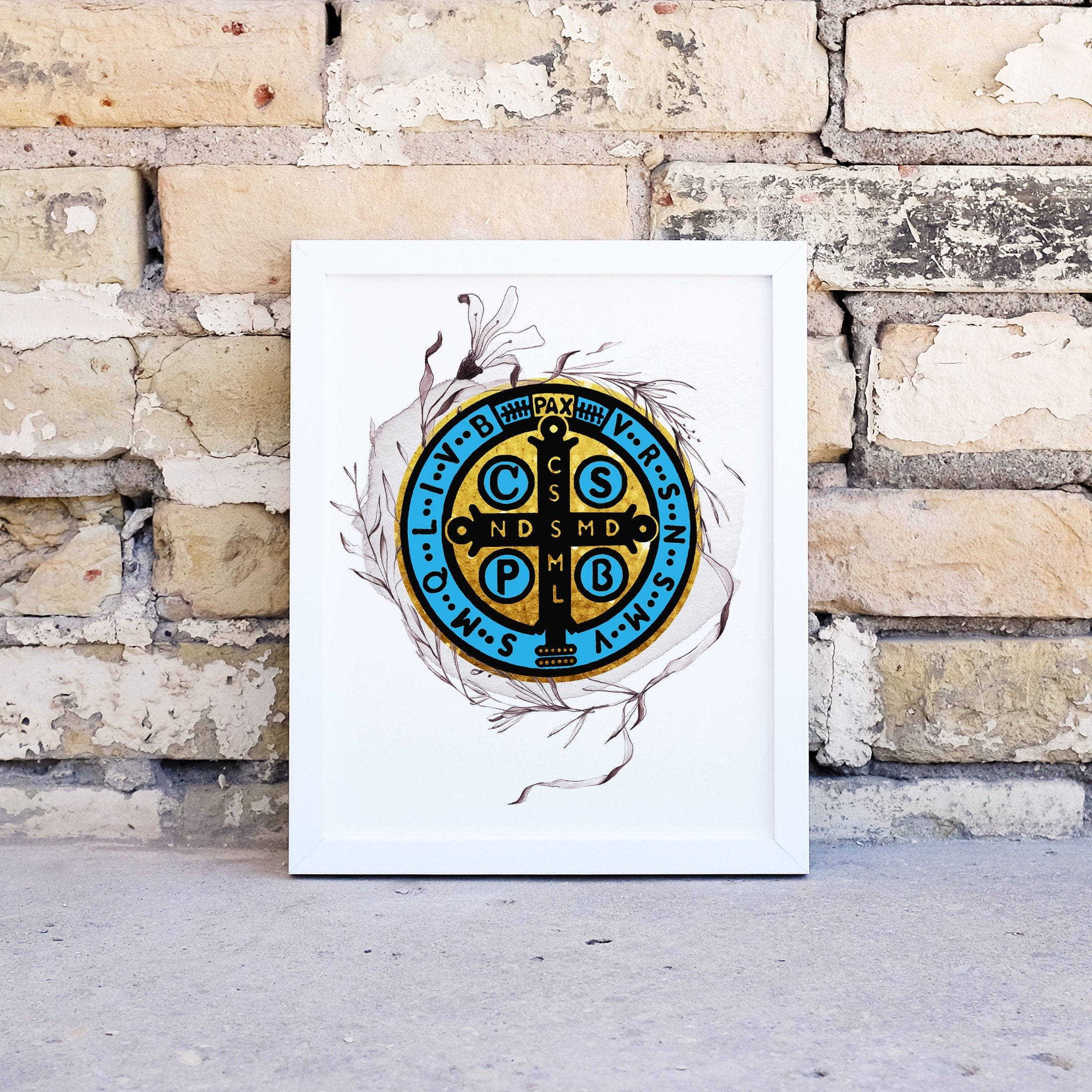 Saint Benedict Medal Printable Image, Spiritual Protection, Housewarming  Gift, Catholic Devotional Wall Art by Benedictaboutique - Etsy