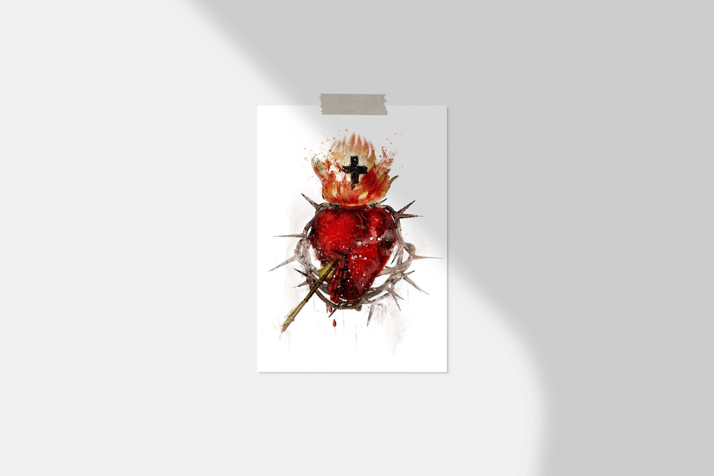 Most Sacred Heart of Jesus Printable Image Catholic - Etsy