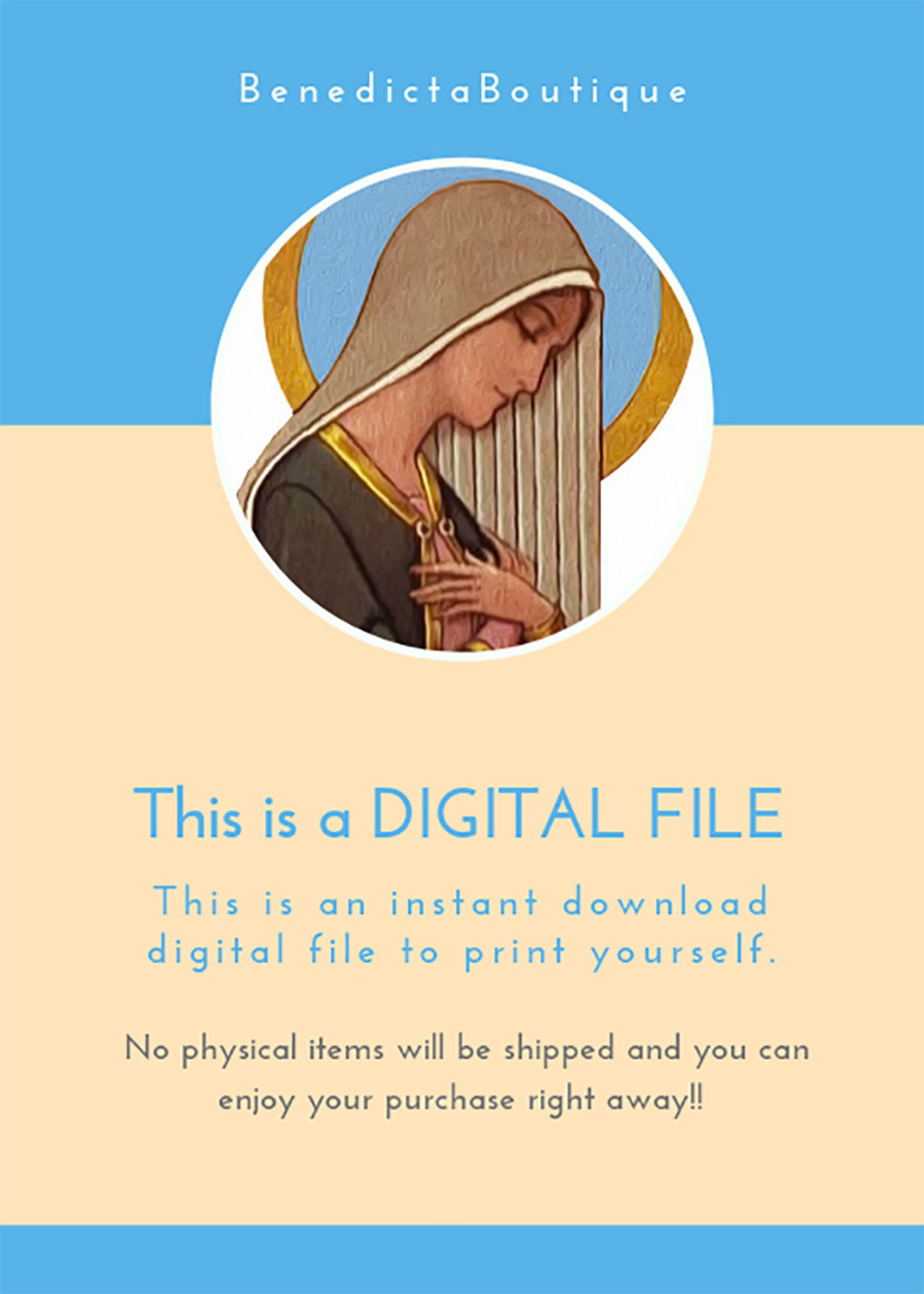 Chaste Heart of St Joseph Printable Image Catholic - Etsy