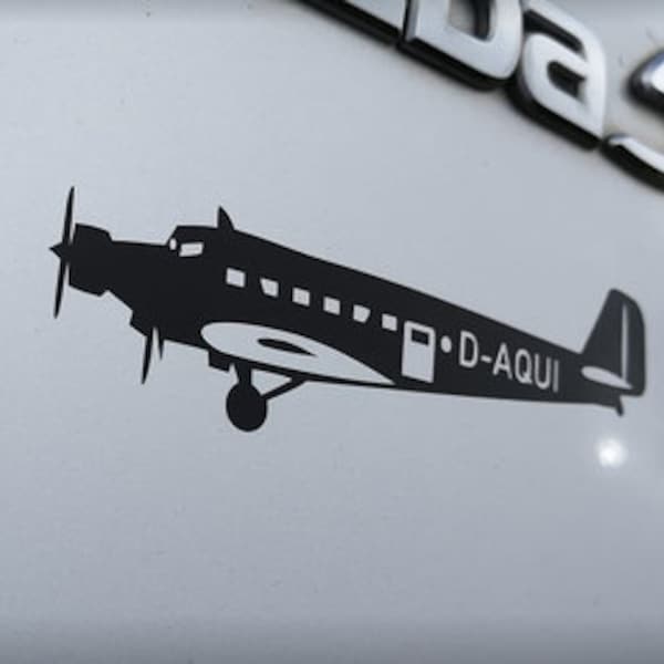 Autoaufkleber Cardecal Version 1  JU52 JU 52 Junkers Tante JU *KULT* #lufthansa Autokleber Decal