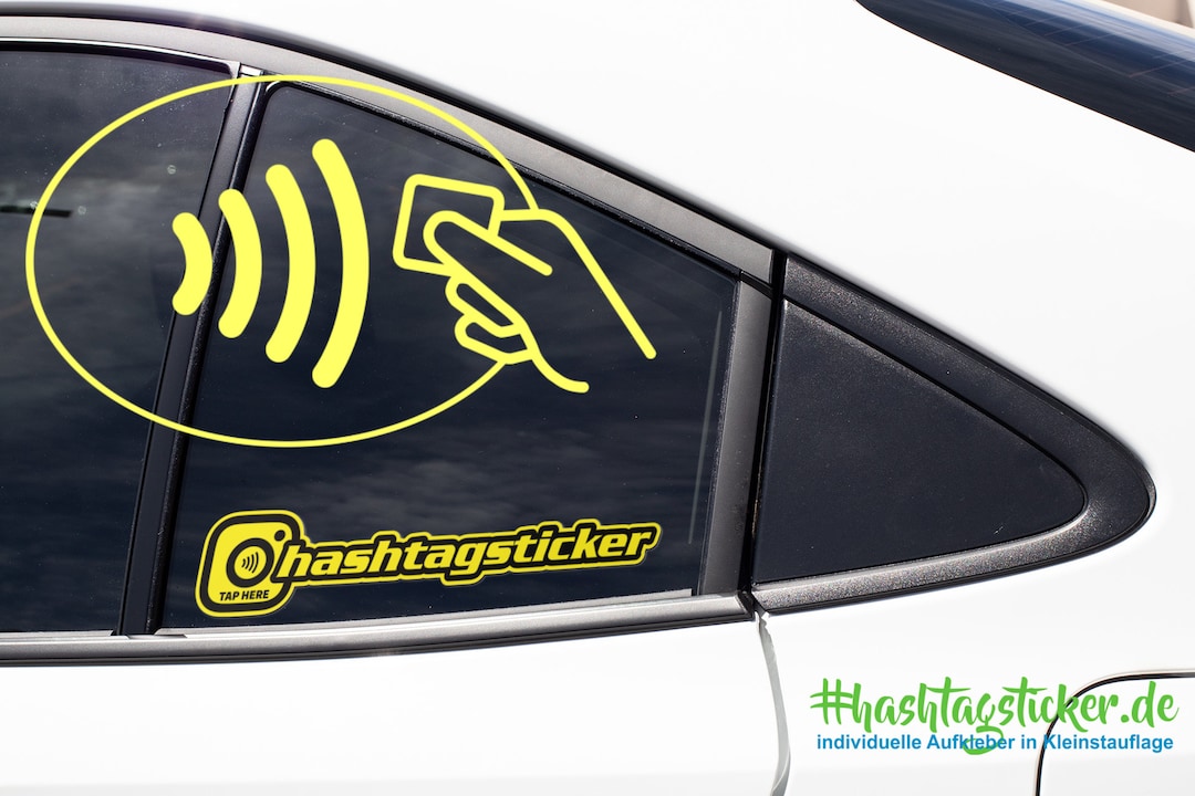NFC Instagram Sticker Car Sticker Desired Text Tuning Name Personalized ...