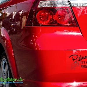 Sticker "Relax, it's not a Showcar" Car Sticker Decal Oldtimer Youngtimer Bestager