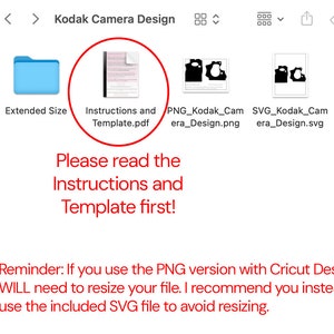 Custom Camera Digital Files: SVG and PNG for KODAK FunSaver Film Camera. Template included Use your Cricut to create custom cameras. imagem 3